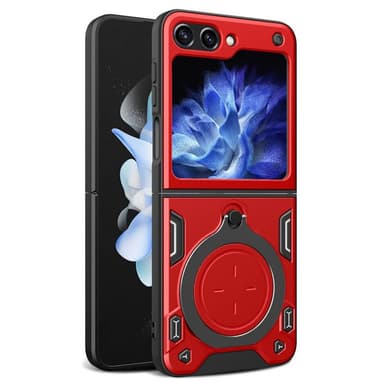 Magnetic Ring kuori Samsung Galaxy Z Flip 5 - Punainen