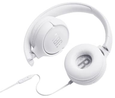 JBL Tune500 on-ear kuulokkeet (valkoinen)