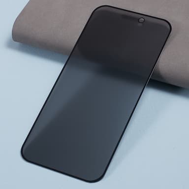 iPhone 15 Plus:lle Karkaistu lasi 180 asteen vakoiluntorjunta Tietosuoja 2kpl