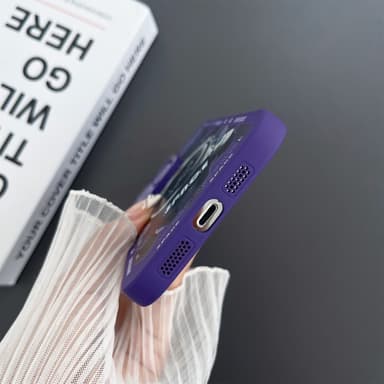 TPU-puhelinkotelon suojakuori iPhone 15 Pro Max Case Catille - Violetti