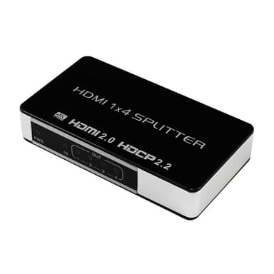 INF 1 x 4 HDMI-jakaja UltraHD 4K 60Hz tukee 3D HDMI V2.0 HDCP 2.2 18 ...