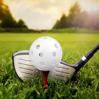 Harjoittelugolfpalloja rei'illä 10 kpl Valkoinen