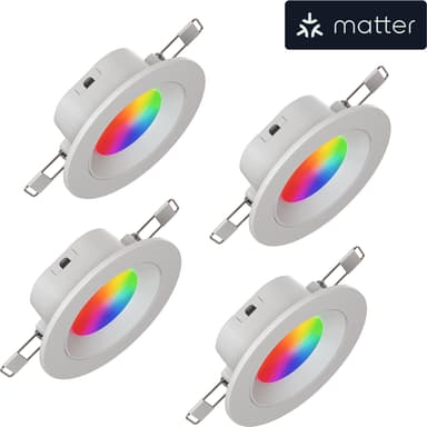 Nanoleaf Essentials Matter upotettu kattovalaisin 6 W (4 kpl)