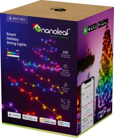 Nanoleaf Smart Holiday jouluvalot 18 W, 20 m
