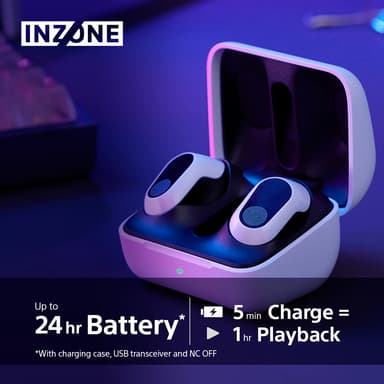Sony Inzone Buds in-ear pelikuulokkeet (valkoinen)