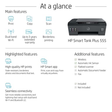 HP Smart Tank Plus 555 monitoimitulostin