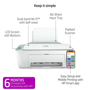 HP DeskJet 2722e Inkjet monitoimitulostin