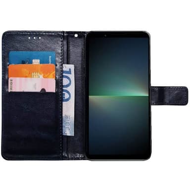 Lompakkokotelo 3-kortti Sony Xperia 5 V - Tummansininen