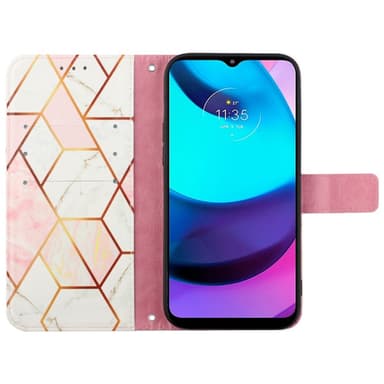 SKALO Motorola Moto G14 Marmori 3D Lompakkokotelo