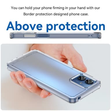 SKALO Motorola Moto G14 Läpinäkyvä TPU Metal Buttons Suojakuori - Läpinäkyvä