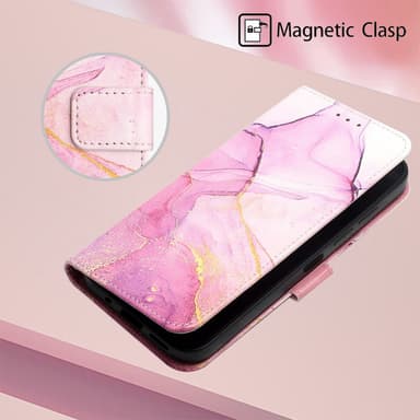 SKALO Motorola Moto G14 Marmori 3D Lompakkokotelo