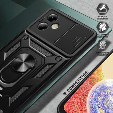 SKALO Motorola Moto G14 Armor hybridi metallirengas kameran liukusäädin - - Kulta