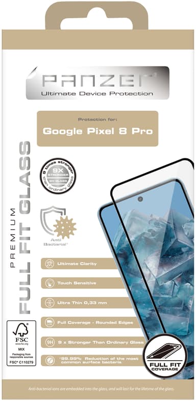 Panzer Curved Google Pixel 8 Pro näytönsuoja