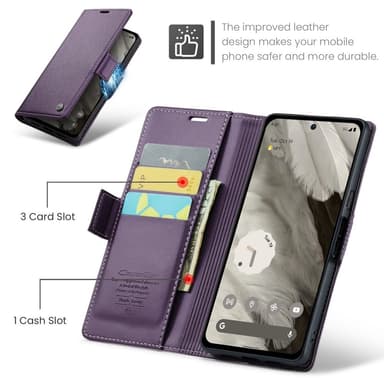 CASEME Retro Lompakkokotelo Pixel 8