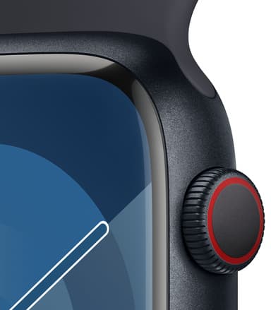 Apple Watch S9 45mm GPS+CEL (keskiyö alu./keskiyönsin. Sport Loop) S/M