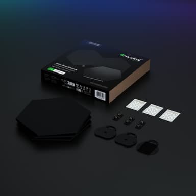 Nanoleaf Shapes Ultra Black Hexagon laajennuspakkaus (3 paneelia)