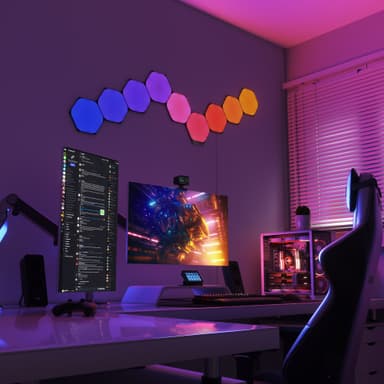 Nanoleaf Shapes Ultra Black Hexagon laajennuspakkaus (3 paneelia)