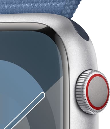 Apple Watch S9 45mm GPS+CEL (hopea alu./talvensininen Sport Loop)
