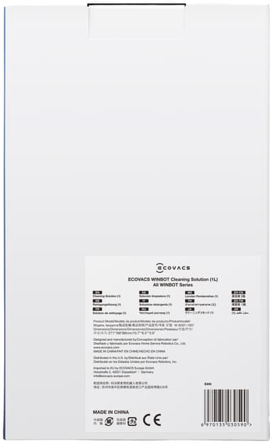 Puhdistusneste Ecovacs WINBOT W1 Pro ikkunanpesurobotille (1 l)