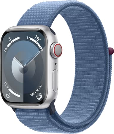 Apple Watch S9 41mm GPS+CEL (hopea alu./talvensininen Sport Loop)