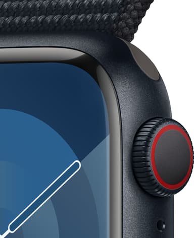Apple Watch S9 41mm GPS+CEL (keskiyö alu./keskiyönsin. Sport Loop)