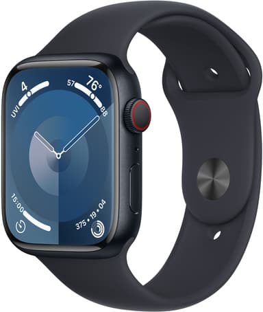 Apple Watch S9 45mm GPS+CEL (keskiyö alu./keskiyönsin. Sport Loop) S/M