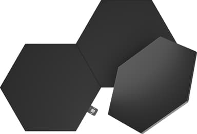 Nanoleaf Shapes Ultra Black Hexagon laajennuspakkaus (3 paneelia)