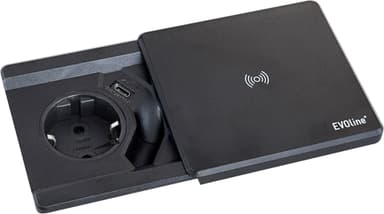 EVOline Square80 QI pistorasia (musta)