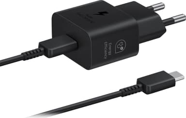 Samsung USB-C 25 W laturi + kaapeli (musta)