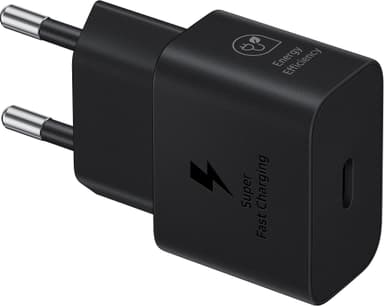 Samsung USB-C 25 W laturi + kaapeli (musta)