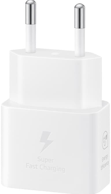 Samsung USB-C 25 W laturi + kaapeli (valkoinen)