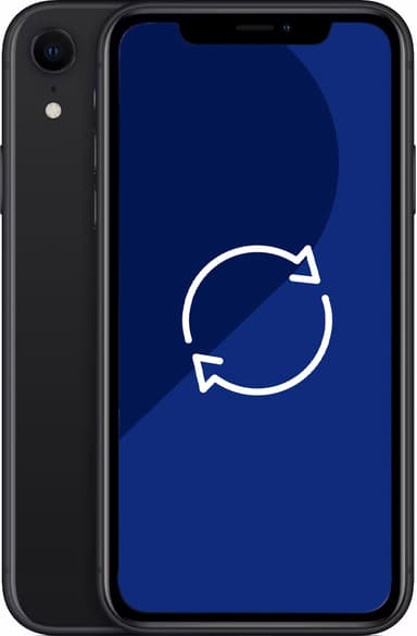 Kunnostettu iPhone XR älypuhelin 64 GB (musta)
