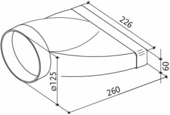 Franke ilmanvaihtoputken liitoskappale 112.0157.296