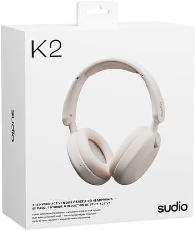 Sudio K2 langattomat around-ear kuulokkeet (valkoinen)