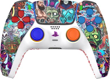 King PS5 langaton peliohjain (New Stickerbomb)