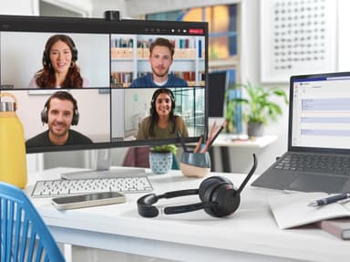 Jabra Evolve2 55 MS Teams USB-A kuulokemikrofoni (musta)