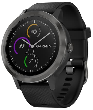 Garmin Vivoactive 3 GPS älykello (musta/kivi)