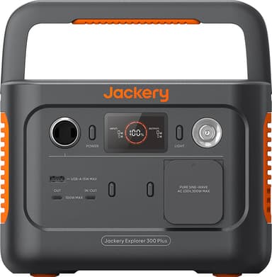 Jackery Explorer 300 Plus virta-asema + SolarSaga 40 W paneeli pakkaus