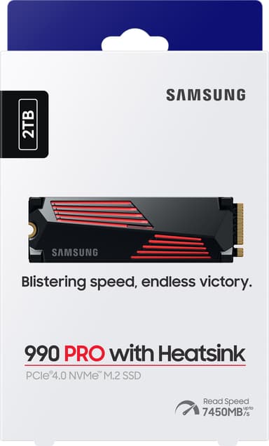 Samsung 990 Pro Heatsink 2 TB sisäinen SSD-muisti PS5 konsolille
