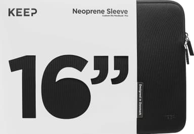 KEEP MacBook suojatasku 16” (musta)