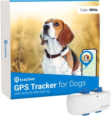  Tractive DOG LTE koiran GPS-paikannin (valkoinen)