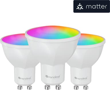 Nanoleaf Essentials Matter LED lamppu GU10 (3 kpl)