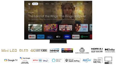 TCL 85" MQLED80 4K MINI-LED älytelevisio (2023)