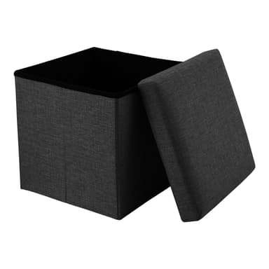 Kokoontaittuva Jakkara 38x38x38 cm Istuintuoli (musta)
