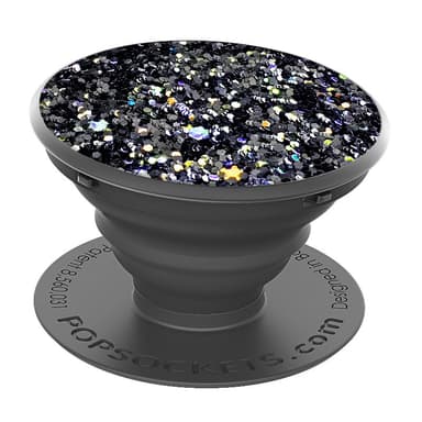 PopSockets älypuhelimen pidike (säihkyvä musta)