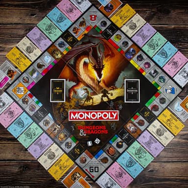 Monopoly Dungeons and Dragons lautapeli