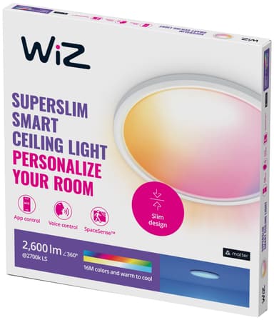 WiZ SuperSlim kattovalaisin 22 W RGB