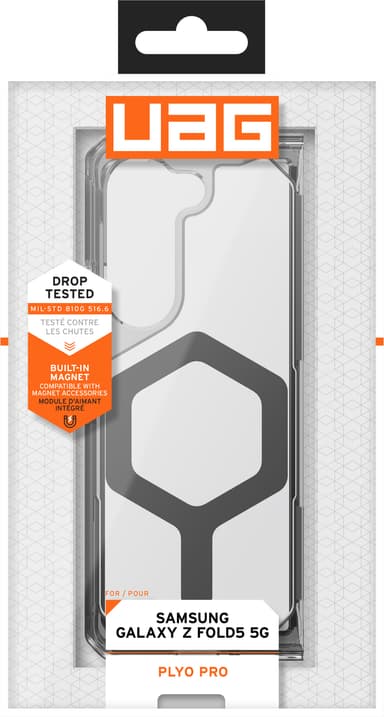 UAG Plyo Pro Samsung Galaxy Z Fold 5 suojakuori (kirkas/harmaa)
