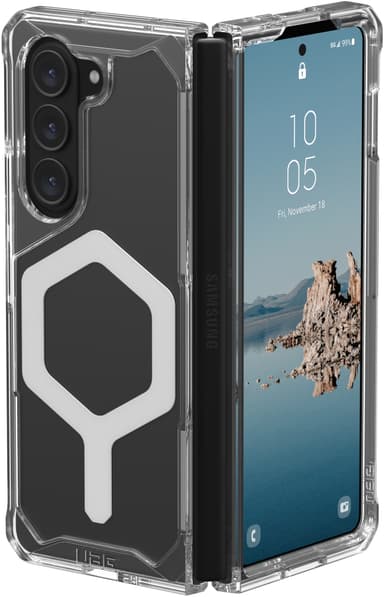 UAG Plyo Pro Samsung Galaxy Z Fold 5 suojakuori (kirkas/hopea)