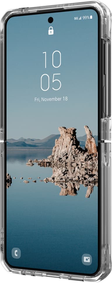 UAG Plyo Pro Samsung Galaxy Z Flip 5 suojakuori (kirkas/hopea)